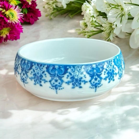 Marcel Wanders Other - KLM Airlines DELFT Porcelain Blue & White Small 4 In Bowl By Marcel Wanders New